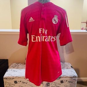 100% Authentic Adidas 2014 Pink Kroos Real Madrid Soccer Jersey.